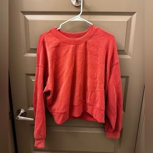 Lululemon Perfectly Oversized Cropped Softstreme Crewneck Sweatshirt